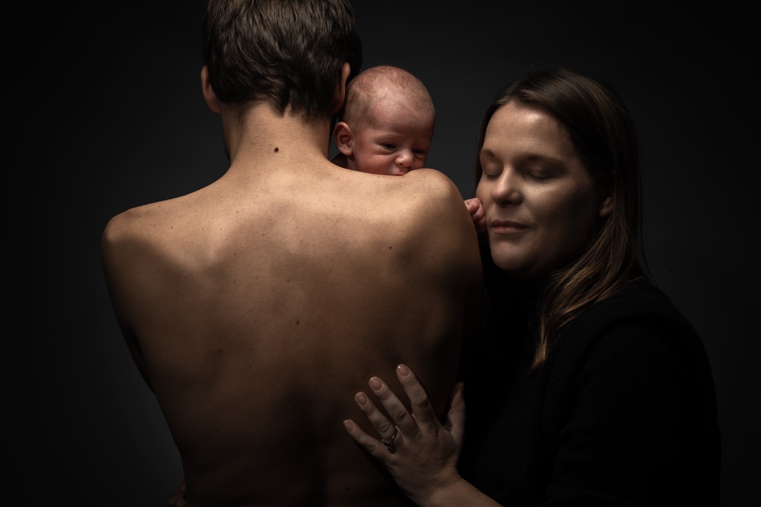 Séance maternité famille studio Manche — photographe grossesse Saint-Lô Normandie Arnaud Chapelle