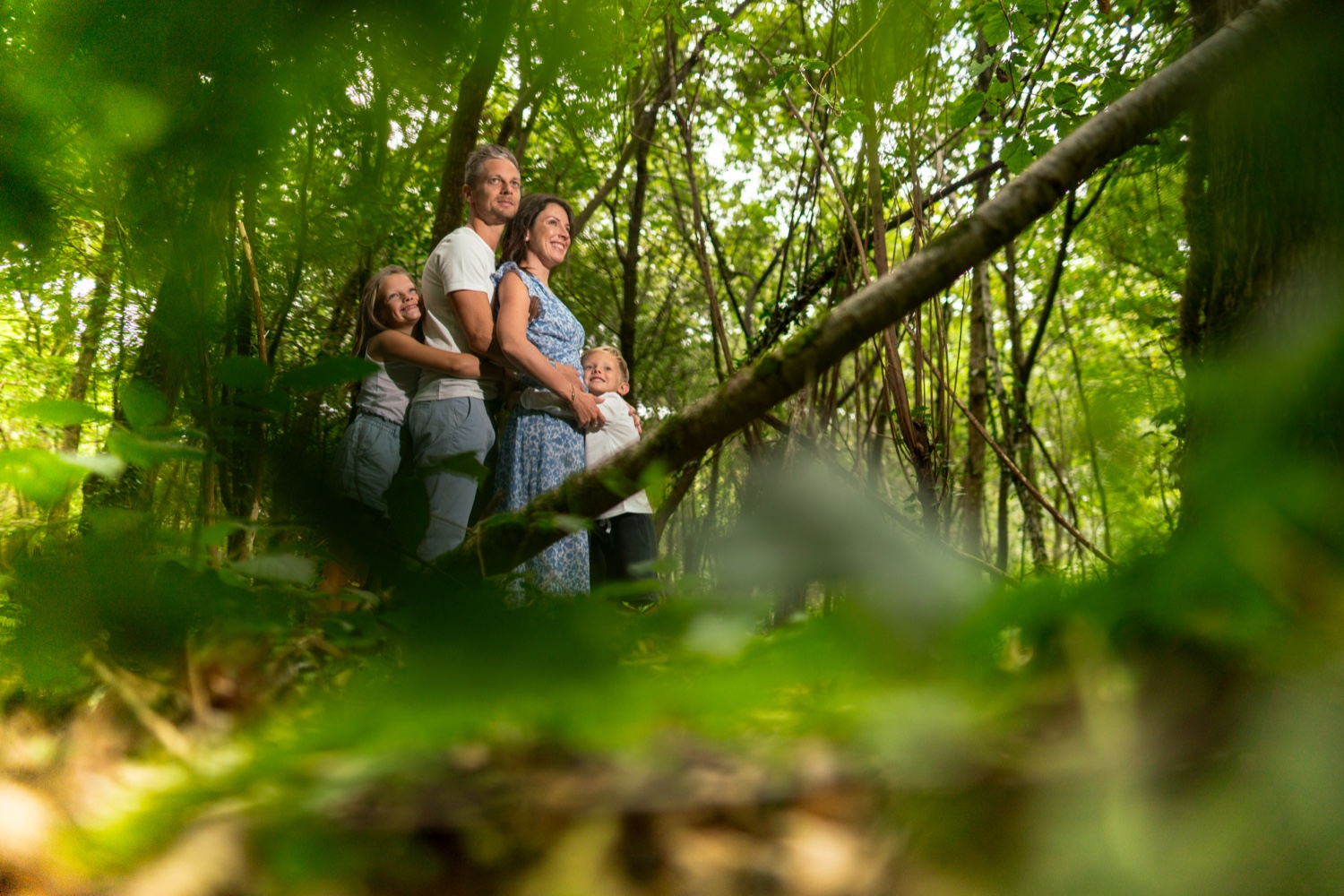 Famille Potigny forêt Marigny Manche — photographe famille extérieur Normandie Arnaud Chapelle