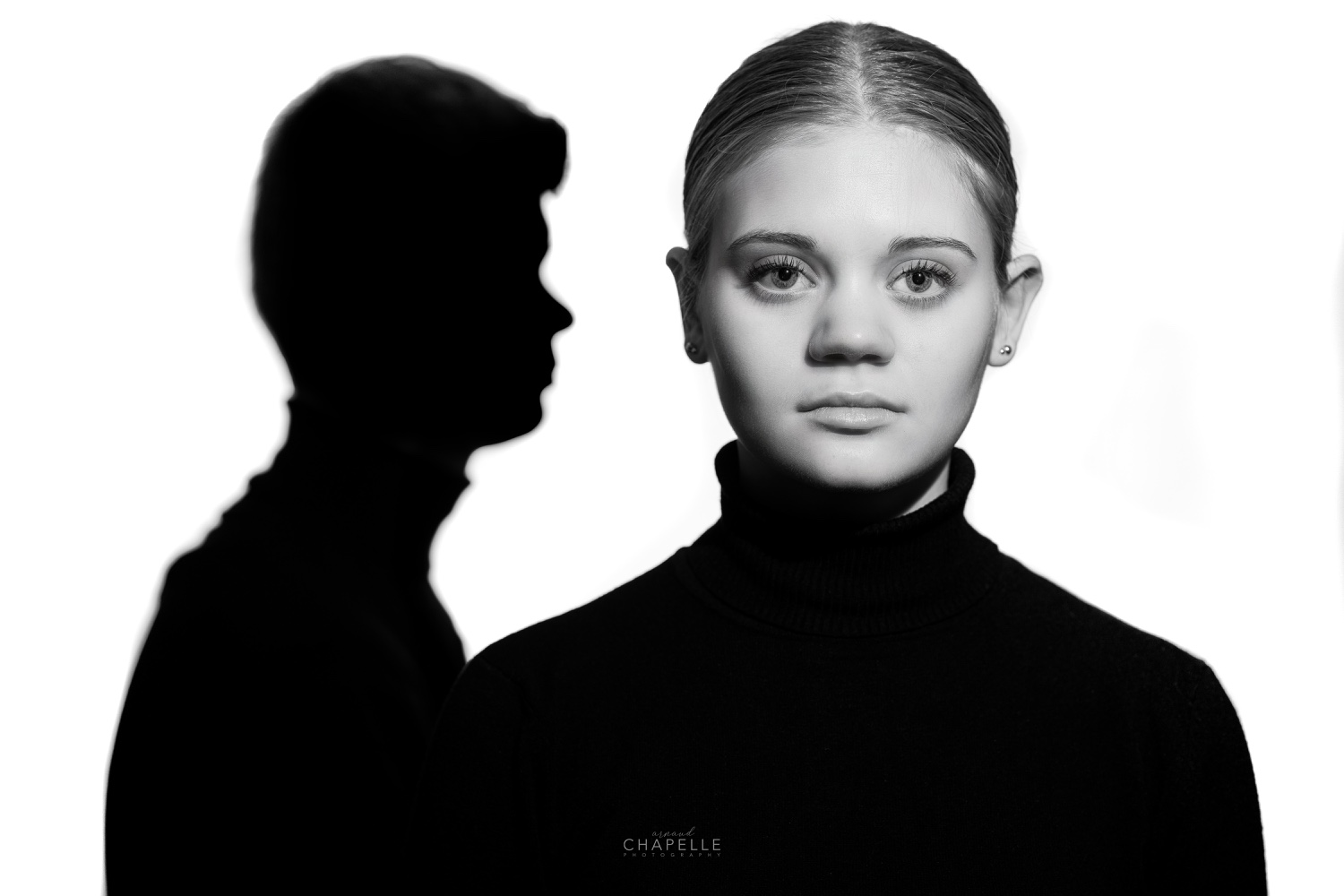 Photographe portrait studio enfants — Louise Edgard frère sœur Saint-Lô Normandie