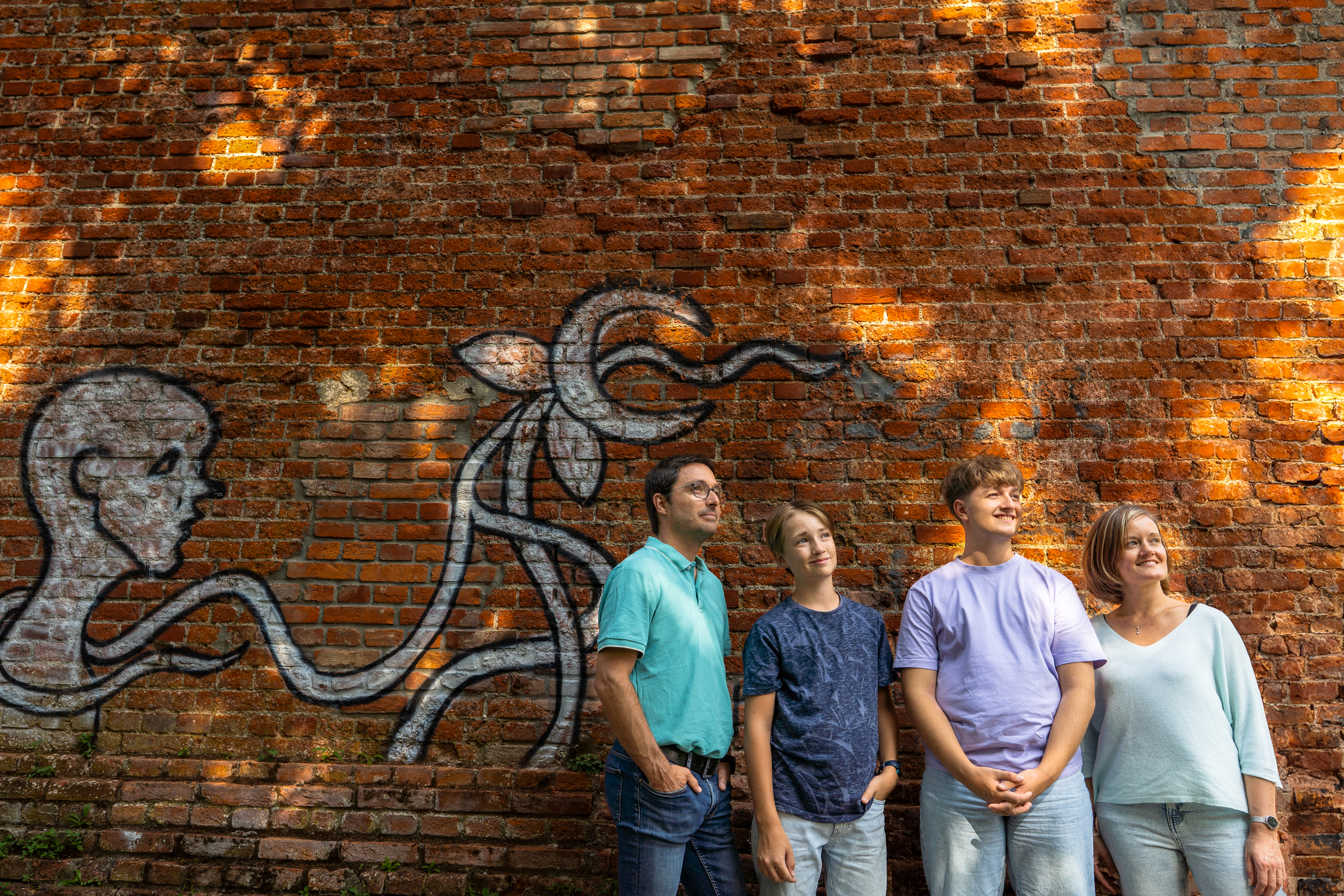 Séance photo famille extérieur île Mosselman Manche — Arnaud Chapelle