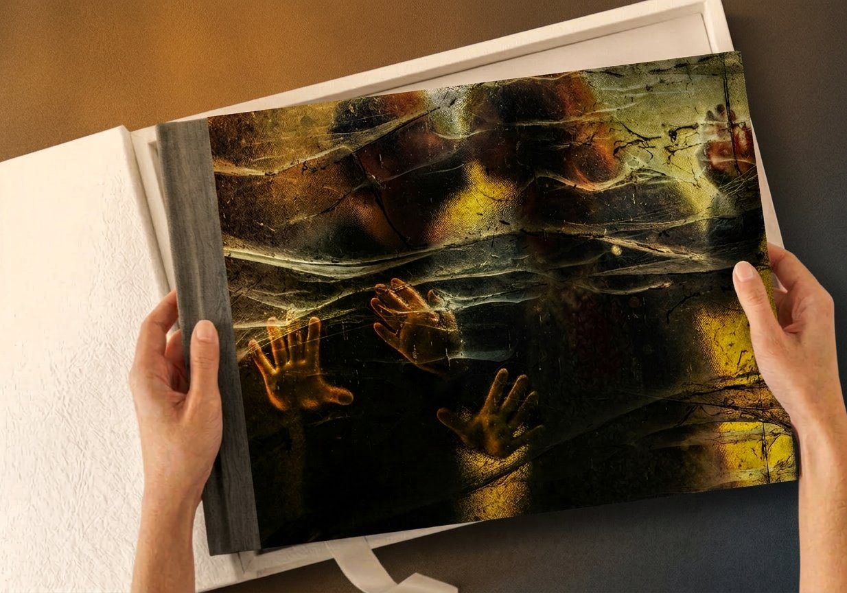 Coffret bois — album photo de mariage Arnaud Chapelle